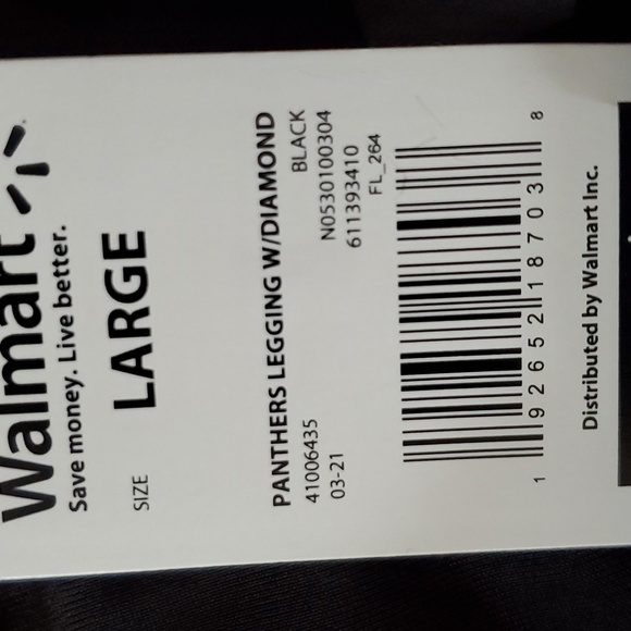 NWT NFL Carolina Panthers Football Leggings Stretch Women Pants - Picture 8 of 8